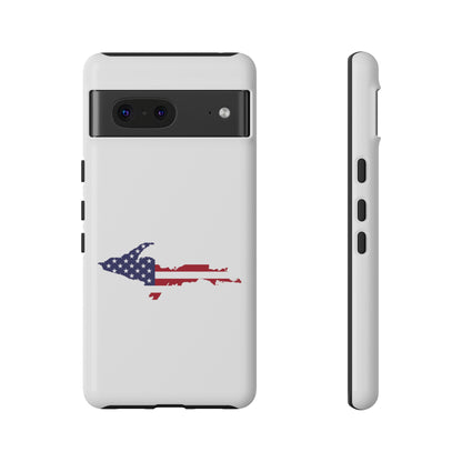 Michigan Upper Peninsula Tough Phone Case (w/ UP USA Flag Outline) | Samsung & Pixel Android