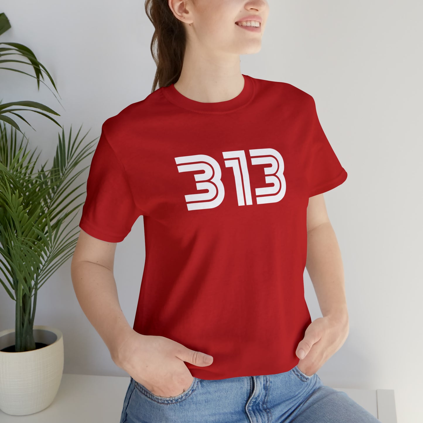 Detroit '313' T-Shirt (1970s Audiophile Font) | Unisex Standard Fit