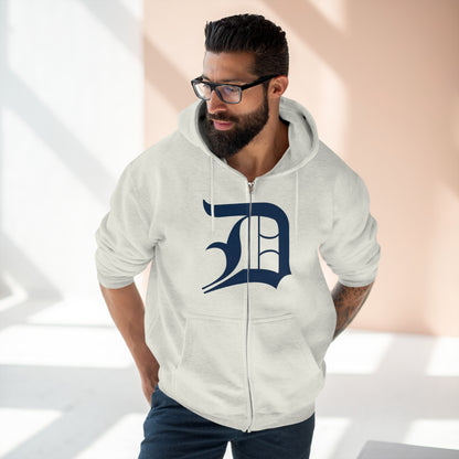 Detroit 'Old English D' Hoodie (Full-Body 'D') | Unisex Full Zip