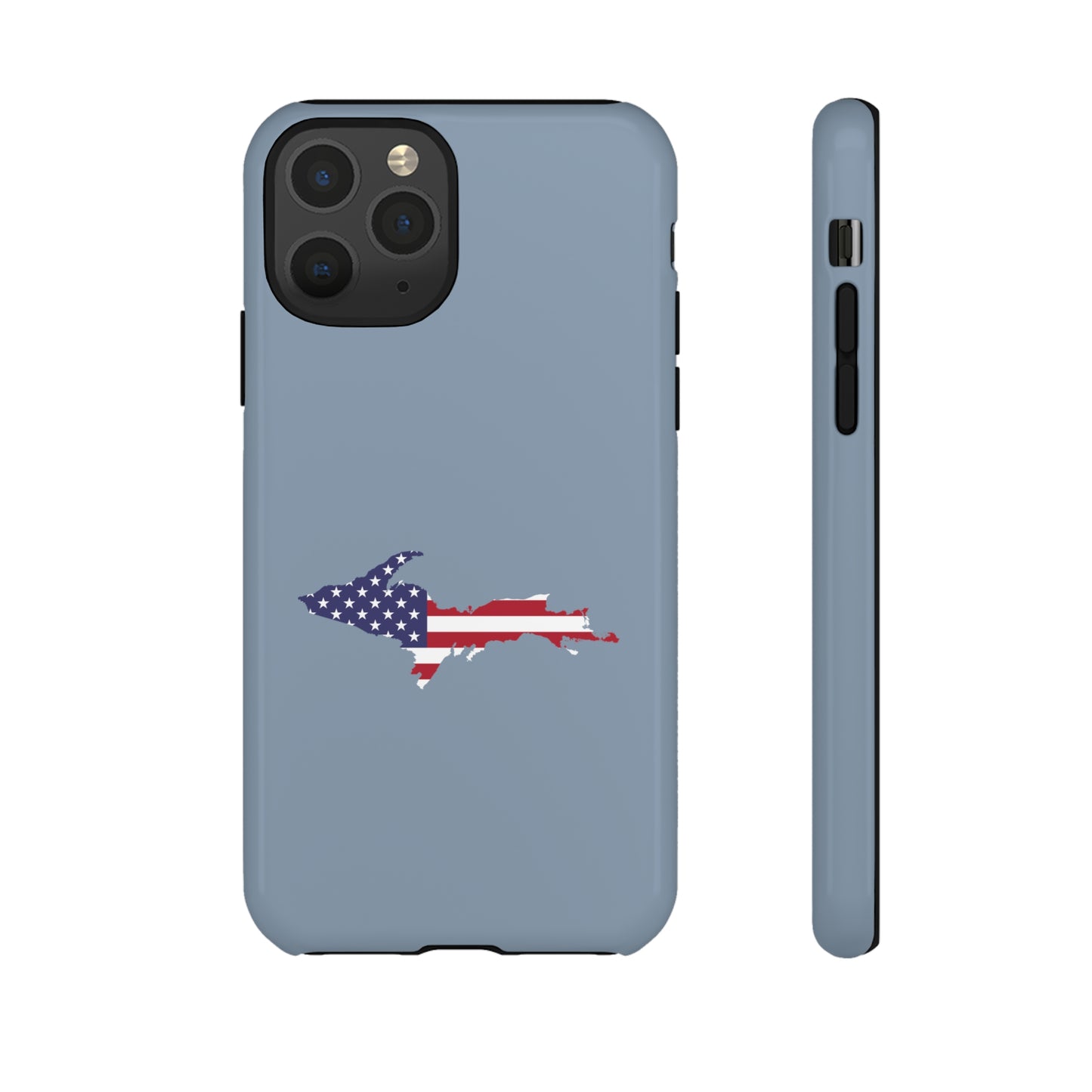 Michigan Upper Peninsula Tough Phone Case (B-24 Liberator Grey w/ UP USA Outline) | Apple iPhone