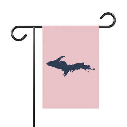 Michigan Upper Peninsula Home & Garden Flag (w/ UP Outline) | Pale Pink