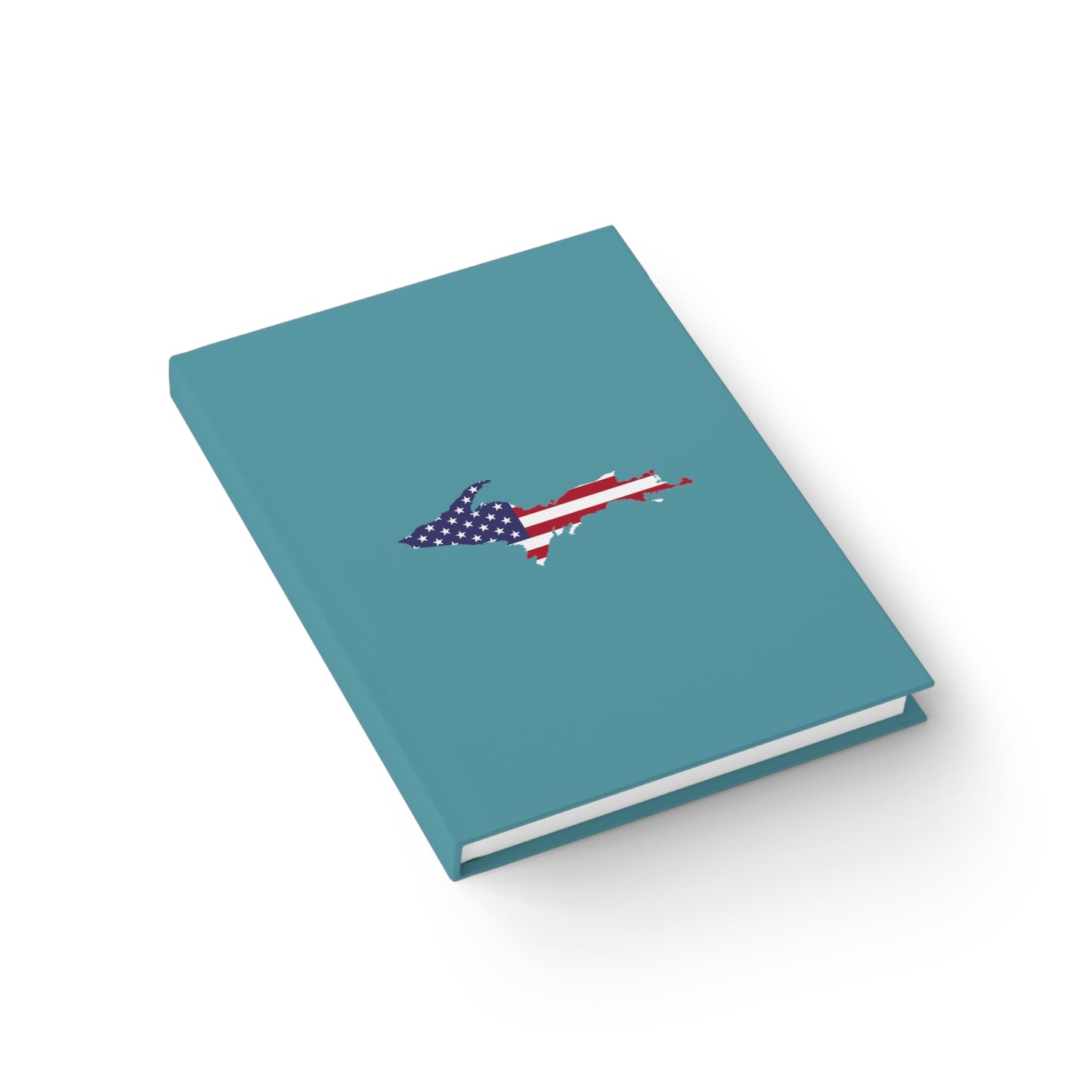 Michigan Upper Peninsula Blank Sketchbook (w/ UP USA Flag) | Lake Huron Blue