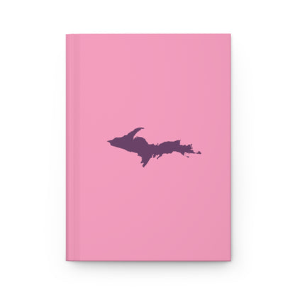 Michigan Upper Peninsula Hardcover Journal ('67 Caddie Pink w/ Plum Outline) | Ruled - 150pgs