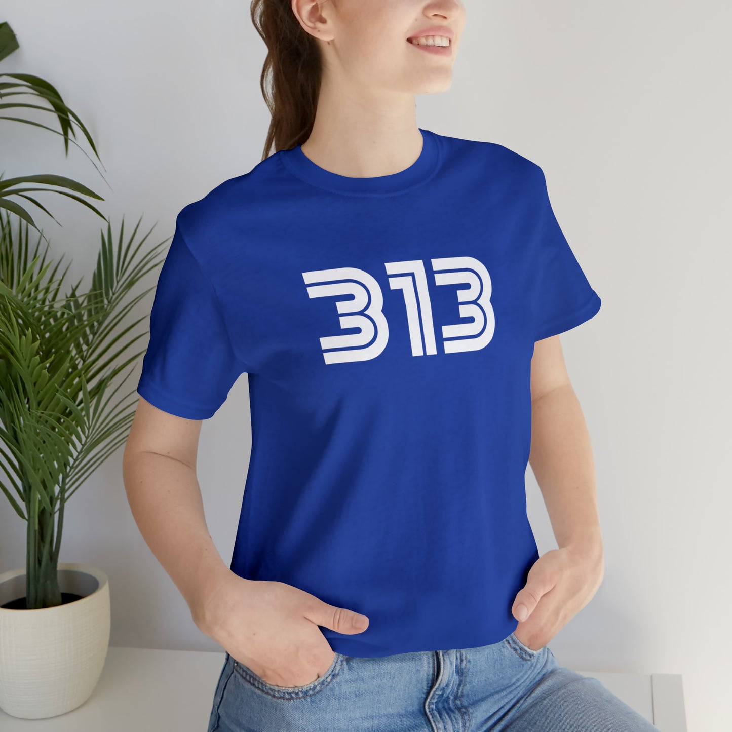 Detroit '313' T-Shirt (1970s Audiophile Font) | Unisex Standard Fit