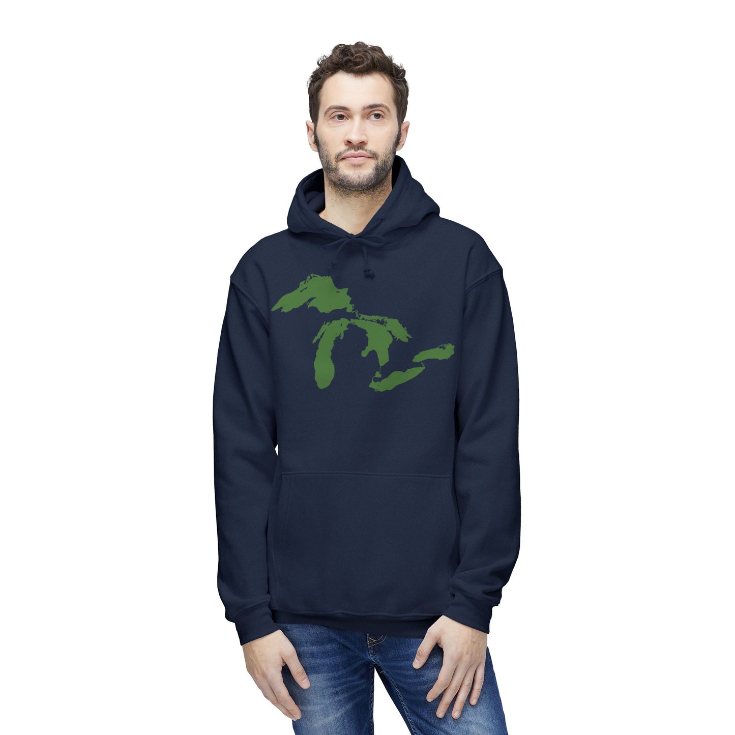 Great Lakes Ultrapremium Hoodie | Made in USA - Pine Green