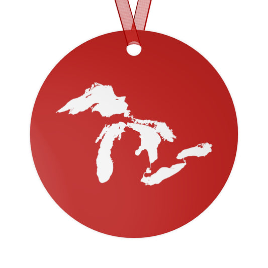 Great Lakes Christmas Ornament | Metal - Santa Red