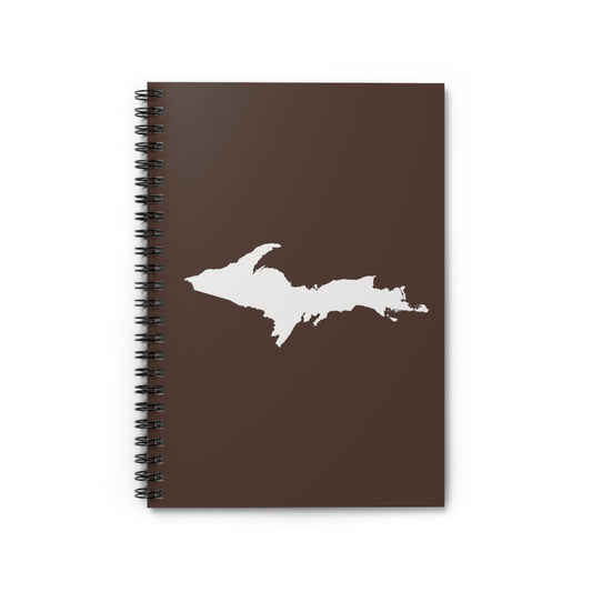 Michigan Upper Peninsula Spiral Notebook (w/ UP Outline) | Hickory Color