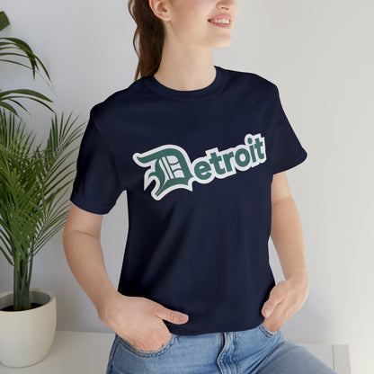 'Detroit' T-Shirt (Copper Green w/ Old English 'D') | Unisex Standard