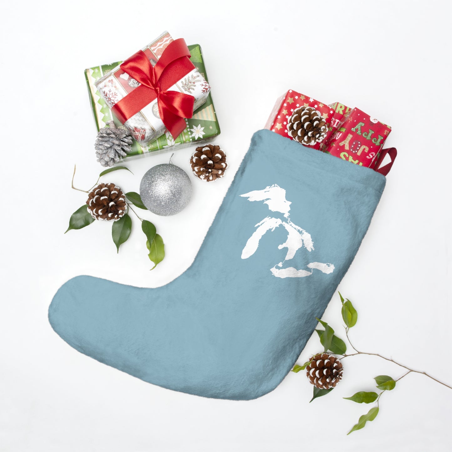 Great Lakes Christmas Stocking | Opal Blue