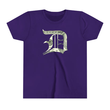 Detroit 'Old English D' T-Shirt (Benjamins Edition) | Youth Short Sleeve