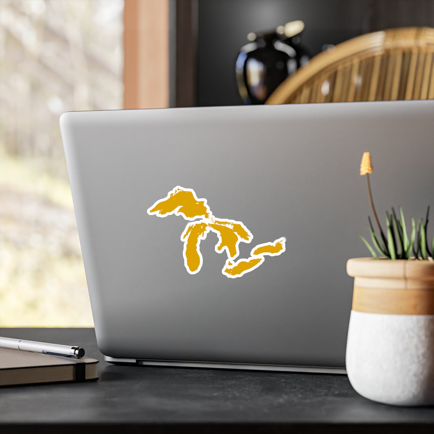 Great Lakes Kiss-Cut Windshield Decal | Gold