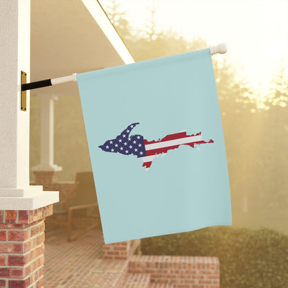 Michigan Upper Peninsula Home & Garden Flag (w/ UP USA Flag) | Cyan