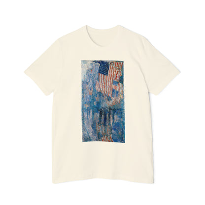 'Avenue in the Rain' Painting T-Shirt (Hassam, 1917) | Made in USA