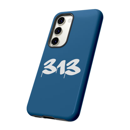 Detroit '313' Tough Phone Case (Blueberry Tag Font) | Samsung & Pixel Android