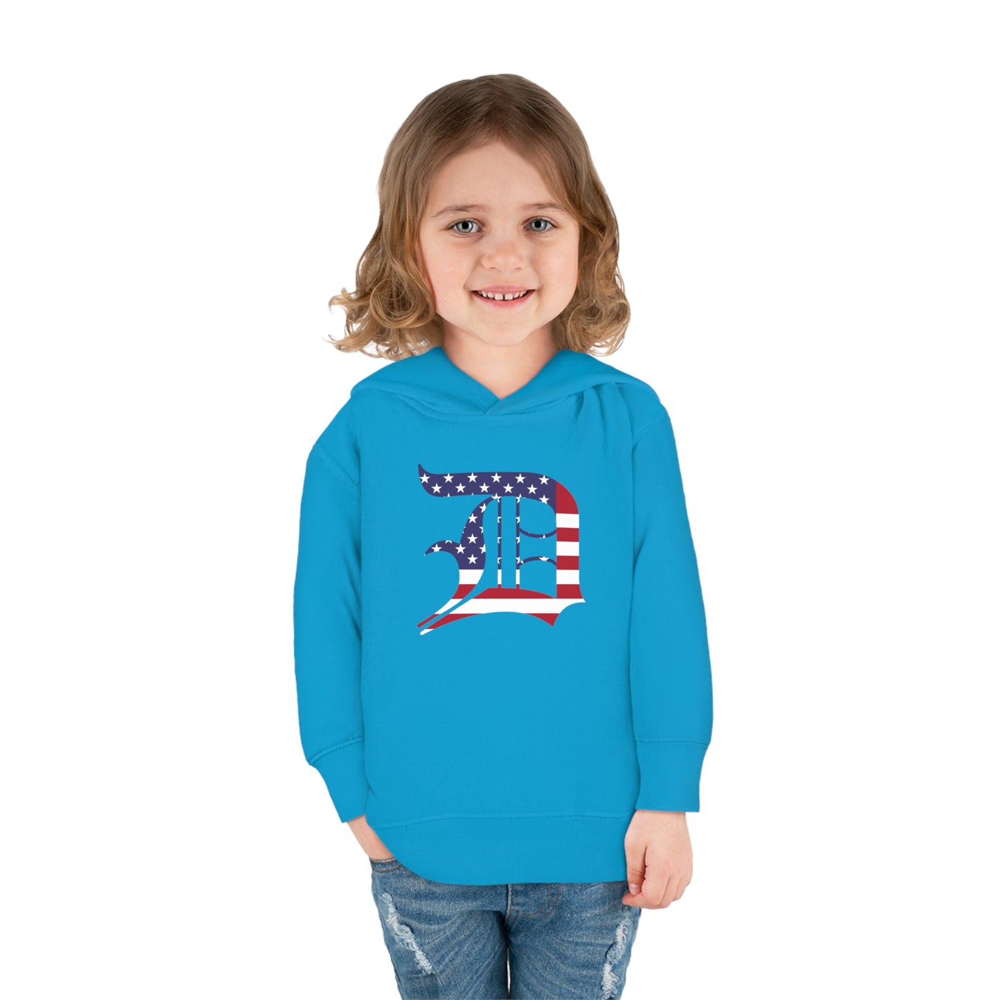 Detroit 'Old English D' Hoodie (Patriotic Edition) | Unisex Toddler