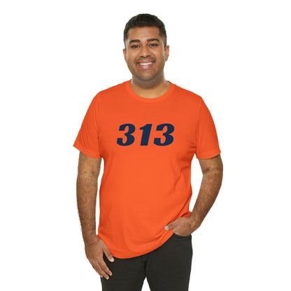 Detroit '313' T-Shirt (Racing Font) | Unisex Standard Fit