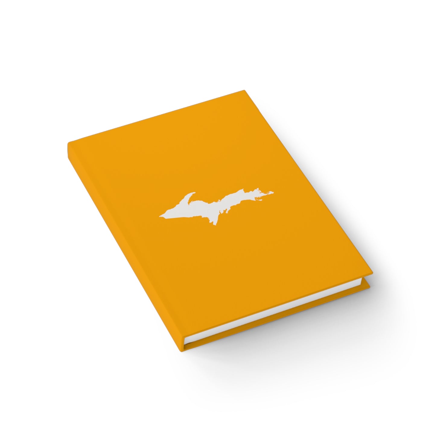 Michigan Upper Peninsula Blank Sketchbook (w/ UP Outline) | Birch Leaf Orange