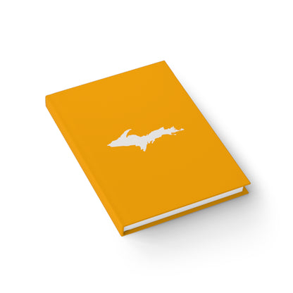 Michigan Upper Peninsula Blank Sketchbook (w/ UP Outline) | Birch Leaf Orange