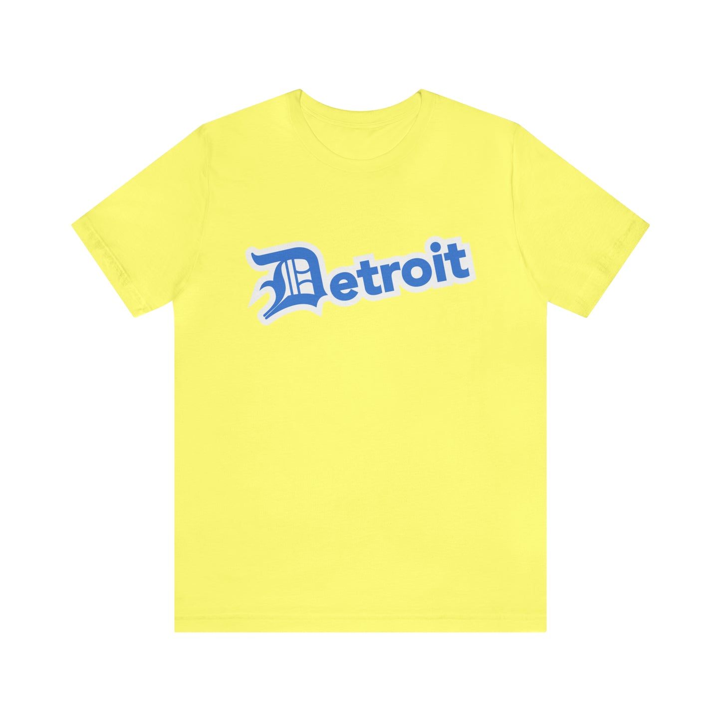 'Detroit' T-Shirt (Azure w/ Old English 'D') | Unisex Standard