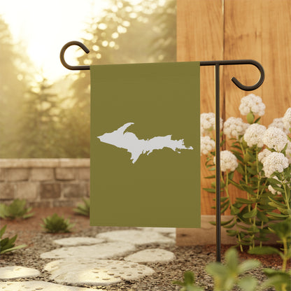 Michigan Upper Peninsula Home & Garden Flag (w/ UP Outline) | Beachgrass Green