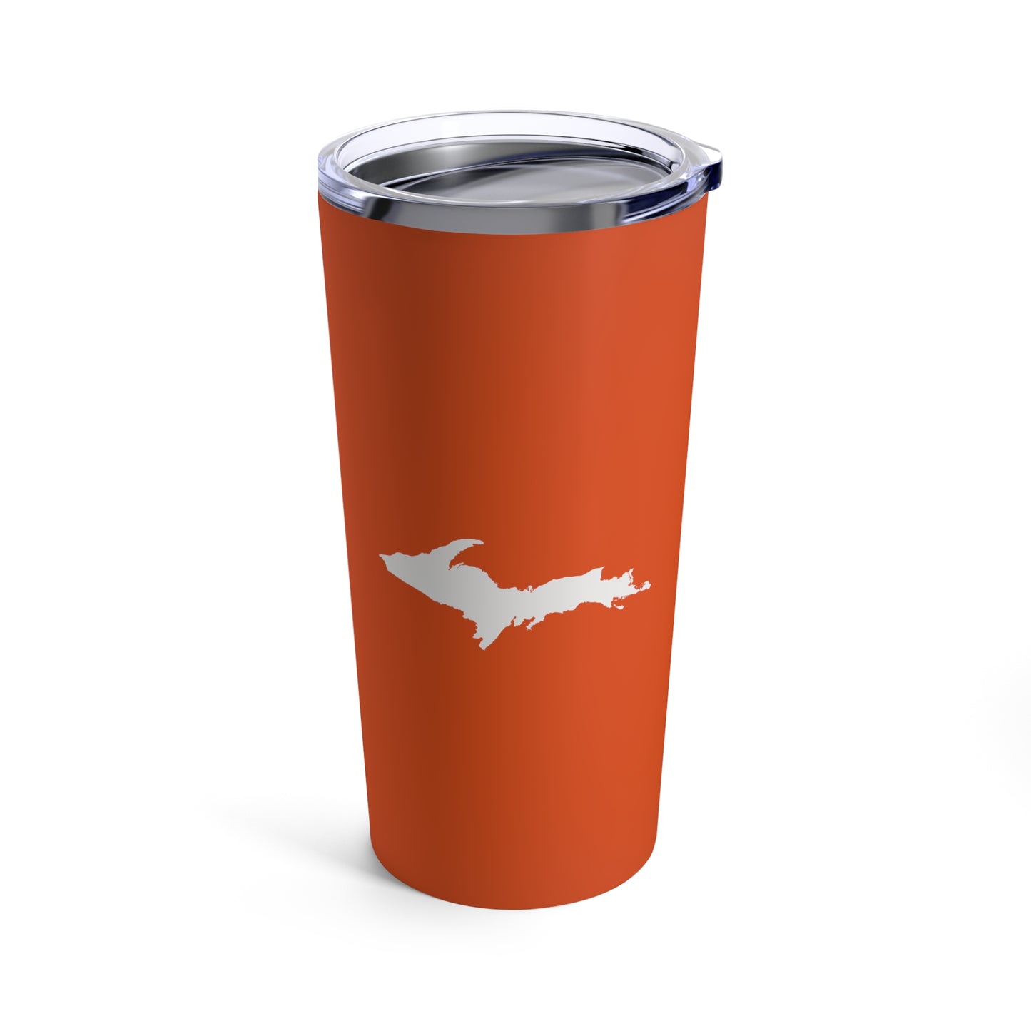 Michigan Upper Peninsula Tumbler (w/ UP Outline) | Maple Leaf Orange - 20oz