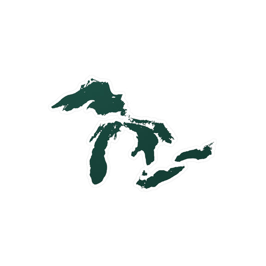 Great Lakes Kiss-Cut Windshield Decal | Laconic Green