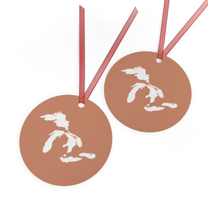 Great Lakes Christmas Ornament | Metal - Copper Color