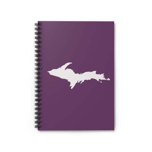 Michigan Upper Peninsula Spiral Notebook (w/ UP Outline) | Plum