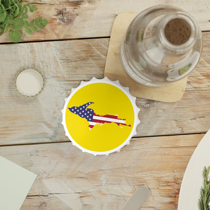 Michigan Upper Peninsula Bottle Opener (w/ UP USA Flag ) | Gadsden Yellow