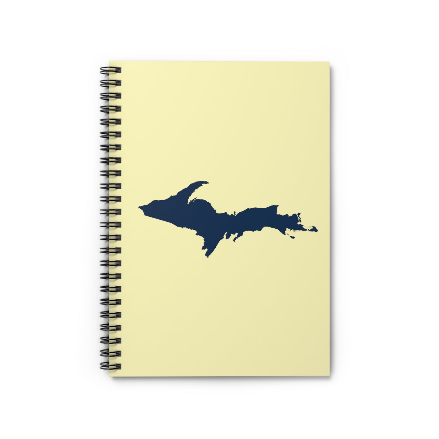 Michigan Upper Peninsula Spiral Notebook (w/ UP Outline) | Canary Yellow