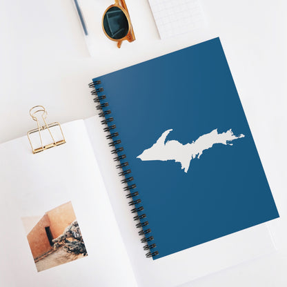 Michigan Upper Peninsula Spiral Notebook (w/ UP Outline) | Blueberry