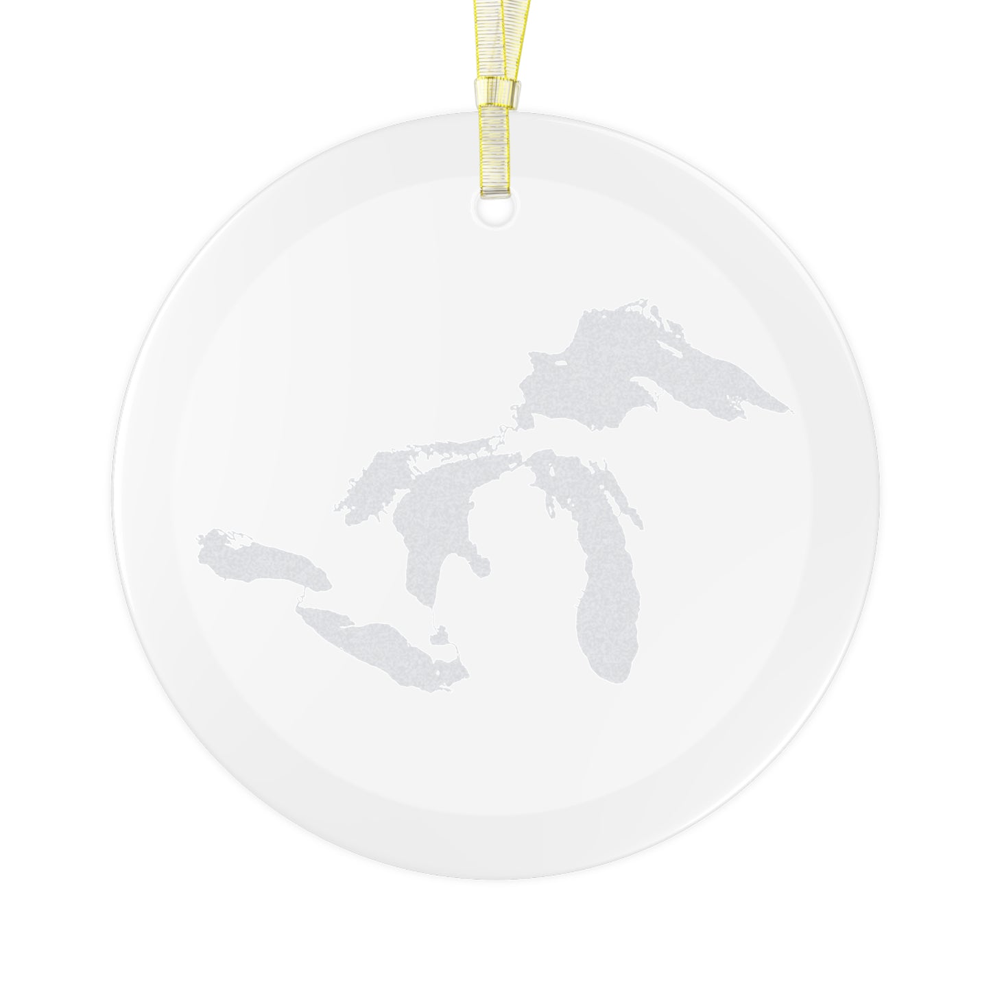 Great Lakes Christmas Ornament | Clear Glass - Blueberry