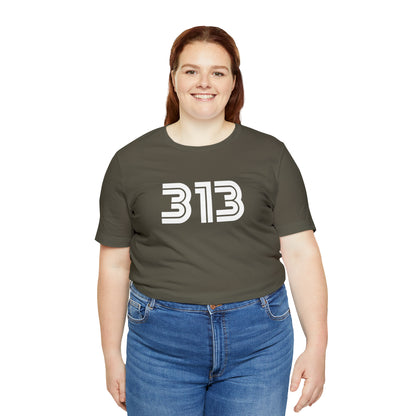 Detroit '313' T-Shirt (1970s Audiophile Font) | Unisex Standard Fit