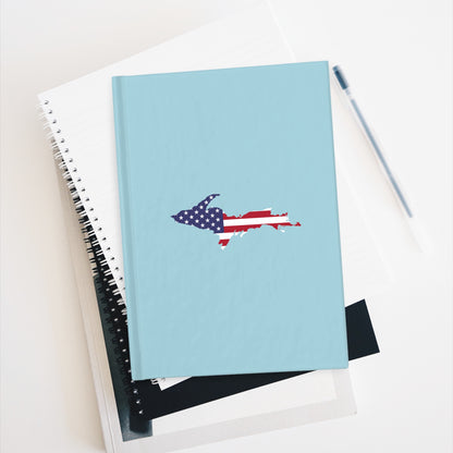 Michigan Upper Peninsula Blank Sketchbook (w/ UP USA Flag) | '58 Caddie Blue