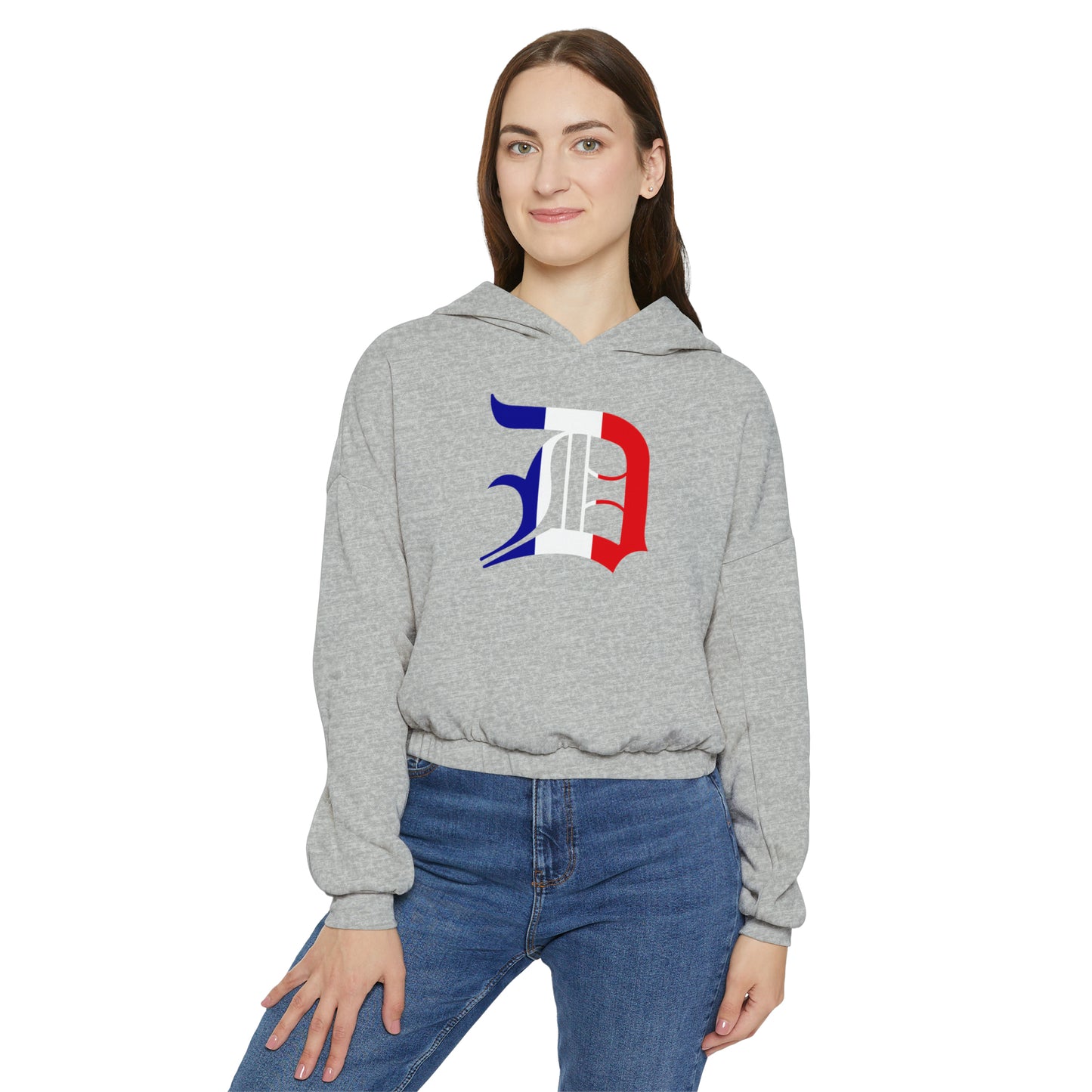 Detroit 'Old English D' Hoodie (French Edition) | Cinched Crop