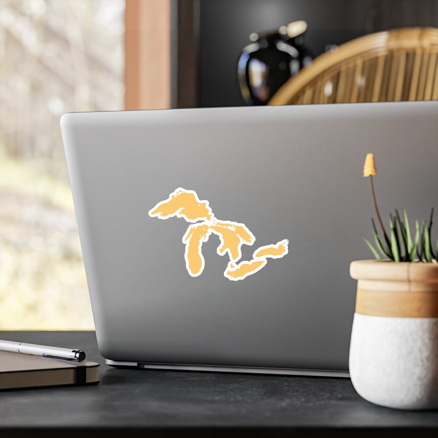 Great Lakes Kiss-Cut Windshield Decal | Citrine