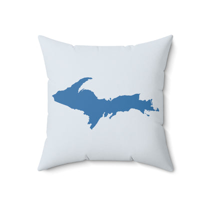 Michigan Upper Peninsula Accent Pillow (w/ UP Outline) | Gossy White