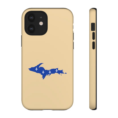 Michigan Upper Peninsula Tough Phone Case (Maple Color w/ UP Quebec Flag Outline) | Apple iPhone