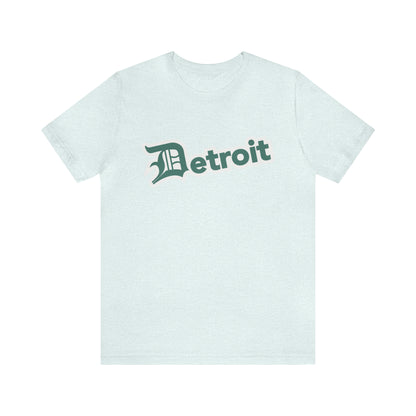 'Detroit' T-Shirt (Copper Green w/ Old English 'D') | Unisex Standard