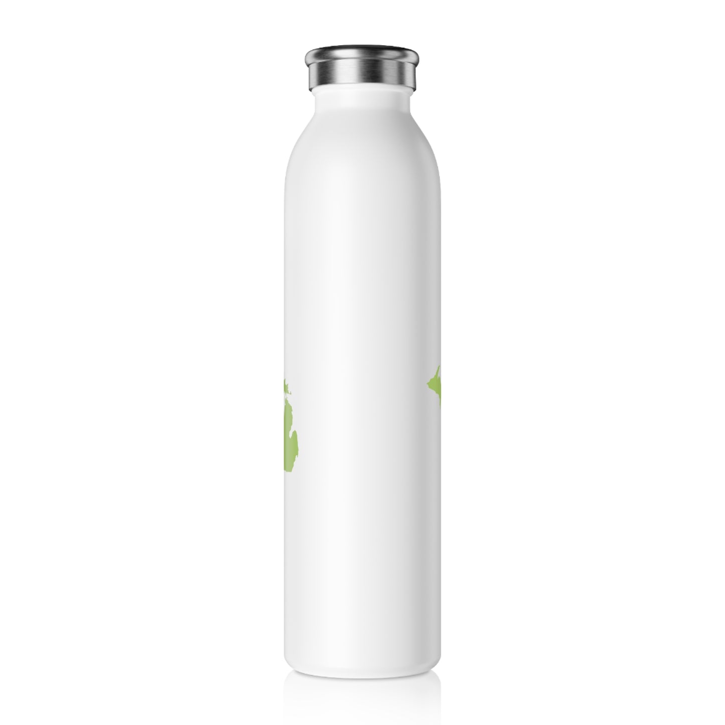 Michigan Water Bottle (w/ Gooseberry Green Outline) | 20oz Double-Walled