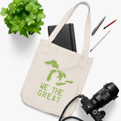 Great Lakes 'We The Great' Heavy Tote | Gooseberry Green