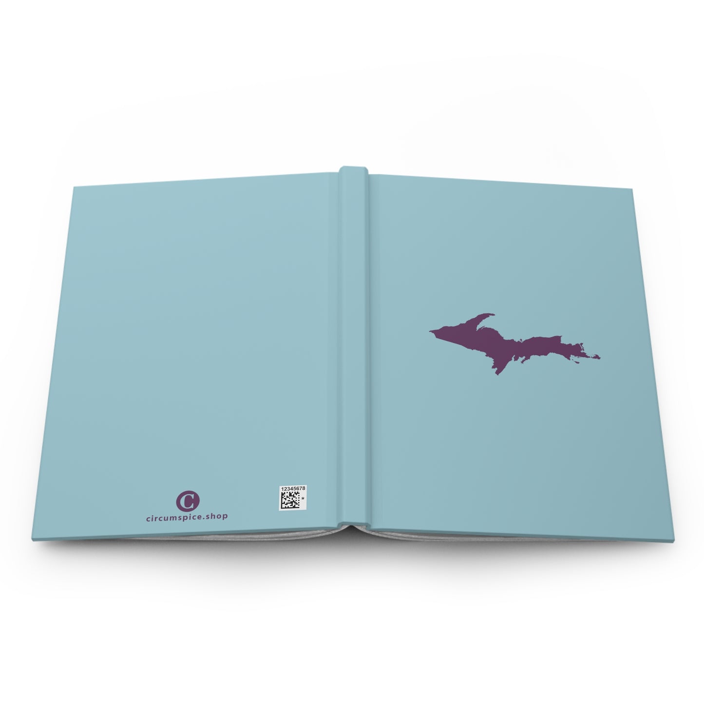 Michigan Upper Peninsula Hardcover Journal ('58 Caddie Blue w/ Plum Outline) | Ruled - 150pgs