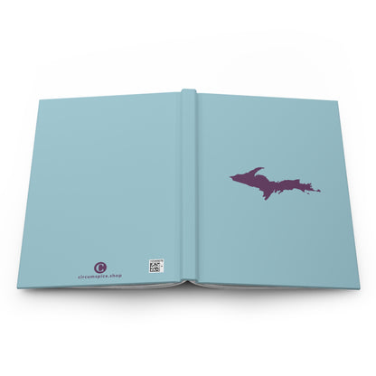 Michigan Upper Peninsula Hardcover Journal ('58 Caddie Blue w/ Plum Outline) | Ruled - 150pgs