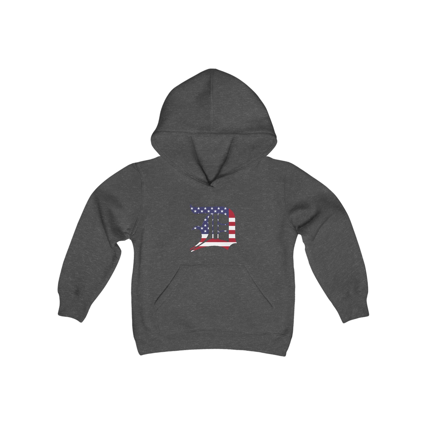 Detroit 'Old English D' Hoodie (Patriotic Edition) | Unisex Youth