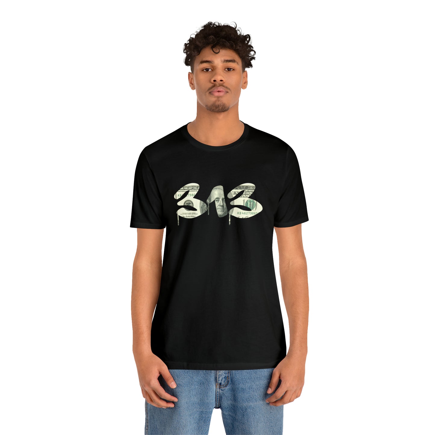 Detroit '313' T-Shirt (Benjamins Edition) | Unisex Standard