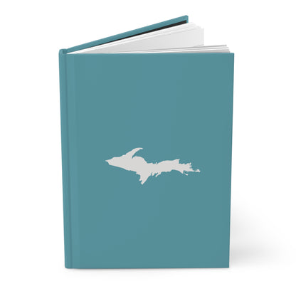 Michigan Upper Peninsula Hardcover Journal (Lake Huron Blue w/ UP Outline) | Ruled - 150pgs