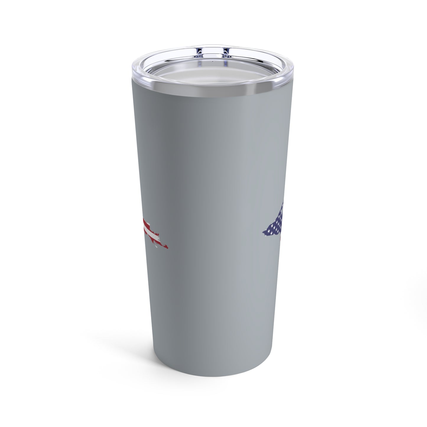 Michigan Upper Peninsula Tumbler (w/ UP USA Flag) | Silver - 20oz