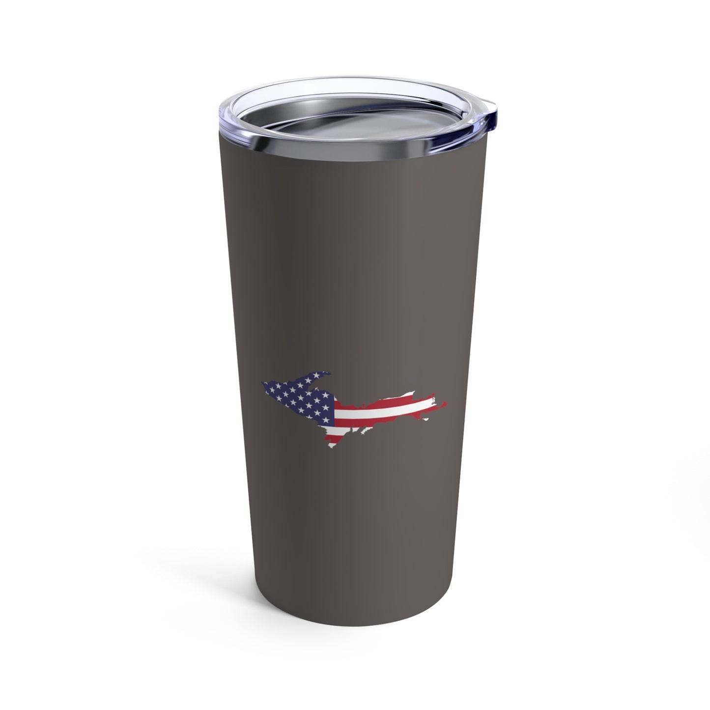 Michigan Upper Peninsula Tumbler (w/ UP USA Flag) | Warren Tank Grey - 20oz