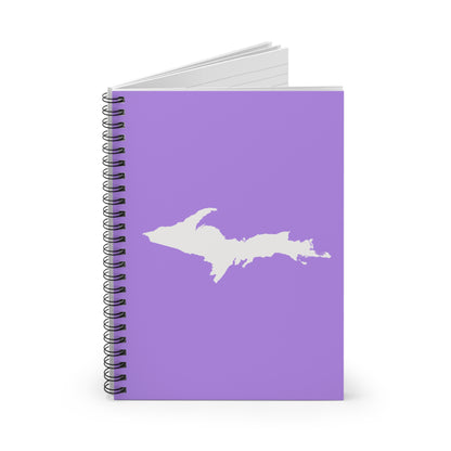 Michigan Upper Peninsula Spiral Notebook (w/ UP Outline) | Lavender