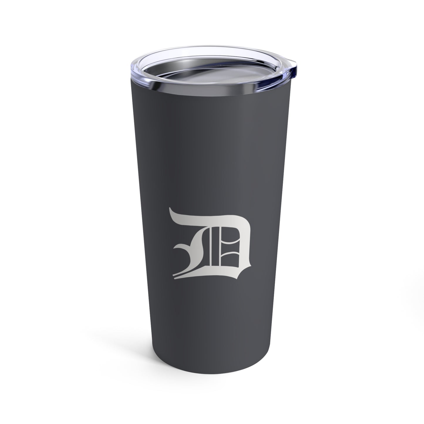 Detroit 'Old English D' Tumbler | Iron Ore Grey - 20oz